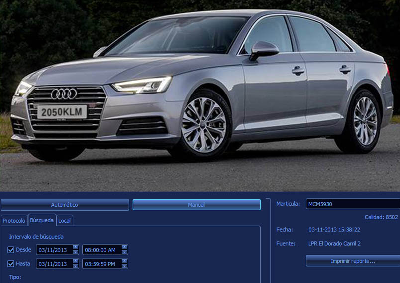 CCTV video vigilancia en Vigo y Pontevedra - matrícula